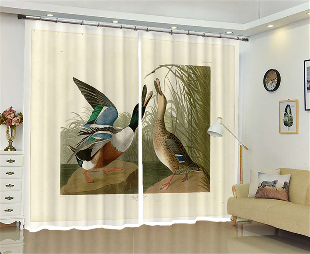 3D Birds Tweet 044 Andrea haase Curtain Curtains Drapes
