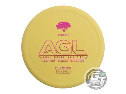 NEW Above Ground Level Woodland Manzanita 171g Yellow Purple Holo Golf Disc