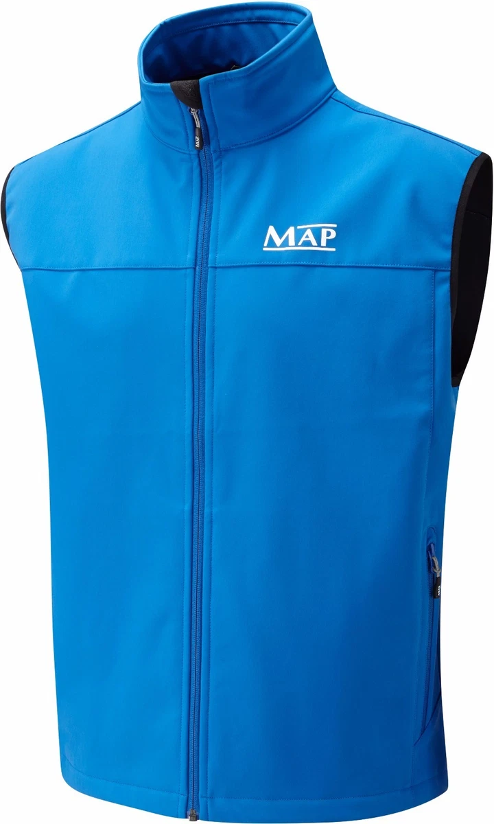 MAP Softshell Gilet Blue Body Warmer Coarse Fishing Clothing