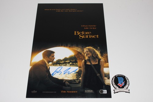 RICHARD LINKLATER SIGNED 'BEFORE SUNSET' 12x18 MOVIE POSTER BECKETT COA DIRECTOR - Picture 4 of 4