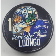 Roberto Luongo NHL Hockey Puck Vancouver Canucks Collector Souvenir