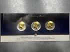 DANBURY MINT 1978 1979 1981 Set KENNEDY HALF DOLLAR, GOLD & SILVER