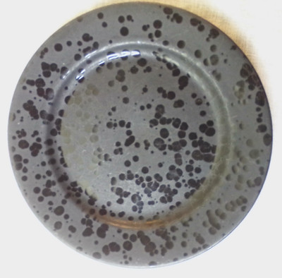 Signature Moondrop Stoneware Salad Plate ~ 8'' Speckled Black