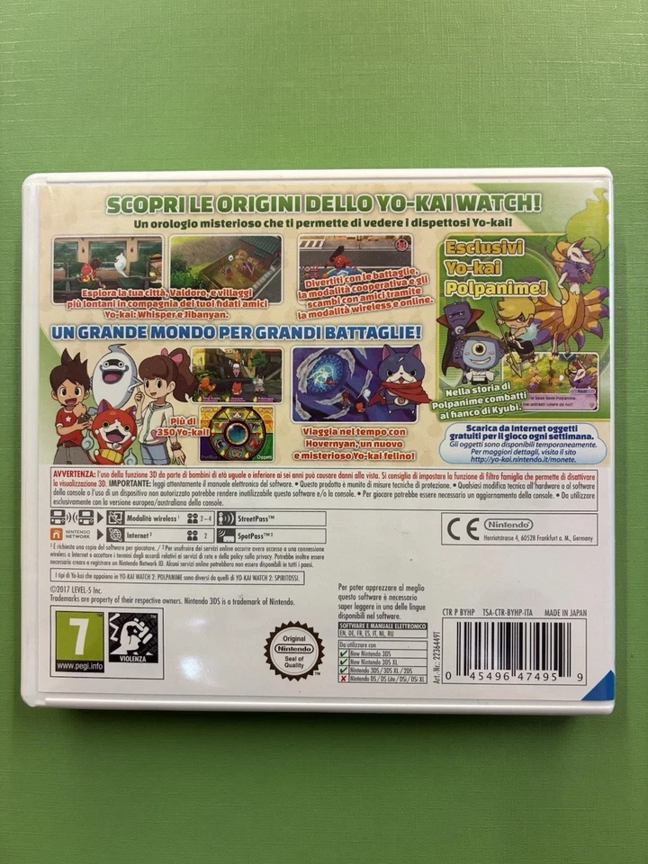 YO-KAI WATCH 2 POLPANIME - GIOCO NINTENDO 3DS PAL ITA COMPLETO, foto 2 di 4