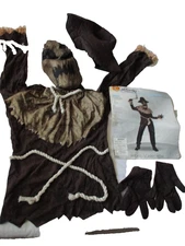 Wicked Scarecrow Evil Scary Halloween Costume Size Child L 10-12 (NO WEAPON)