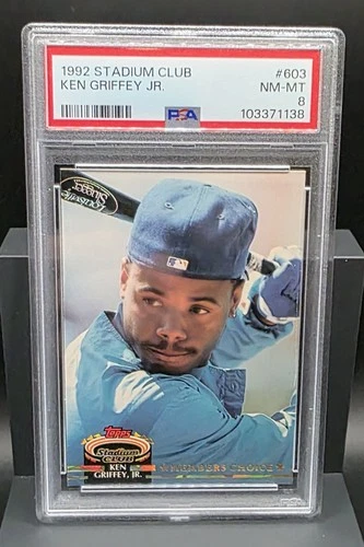 Ken Griffey Jr. #603 1992 Stadium Club Member's Choice PSA 8 MARINERS HOF