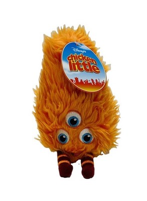 Disney Store Chicken Little Kirby Alien 3-Eyed Orange Plush 8  with Tag