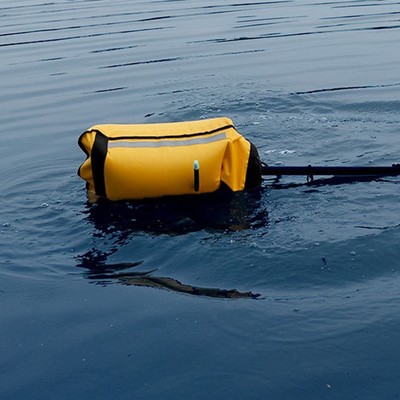 Paddel Schwimmtasche Paddeltasche Bootfahren leuchtend gelb Farbe Kanu Kanu