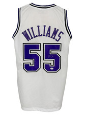 Sacramento Kings Jason Williams Signed Pro Style White Jersey PSA Authenticated