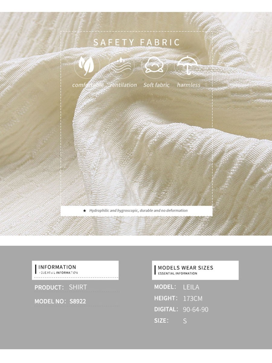 Camicia donna primavera estate cardigan casual con chiusura fibbia fila singola