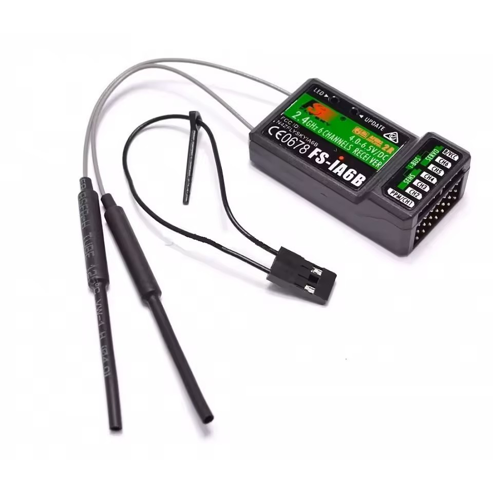 Récepteur FS-IA6B Flysky avec sortie i-BUS et PPM pour une transmission RC ultra rapide