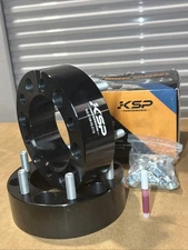 2” Wheel Spacers KSP Performance Whit Lug Nuts 6x5.5-108-H2-Z179 thumbnail 1