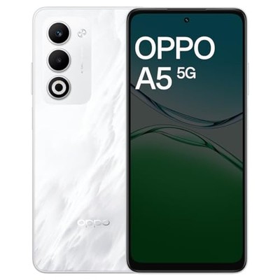 OPPO A5 5G 128GB オフホワイト 本体 OPPO A5 5G (Mist White, 8GB RAM, 128GB Storage) with No Cost EMI