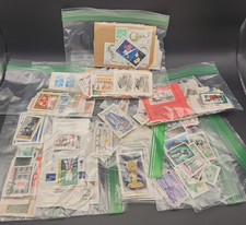 Lot of Vintage Stamps Worldwide Used  Unused 300 Stamps 1970's - 1980's