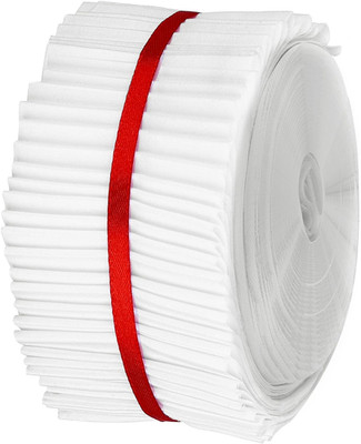 40 Pcs White Jelly Cotton Fabric Patchwork Roll, 2.55 Inch Roll up Cotton Fabric