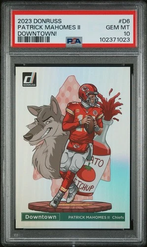 2023 Donruss Downtown Patrick Mahomes PSA 10 GEM