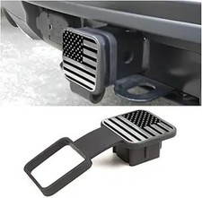 2 Inch Trailer Hitch Cover, American Flag Tube Plug Insert Cap F Color: Silver