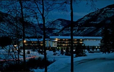 The Lodge Vail Colorado vintage postcard night time lapse g166