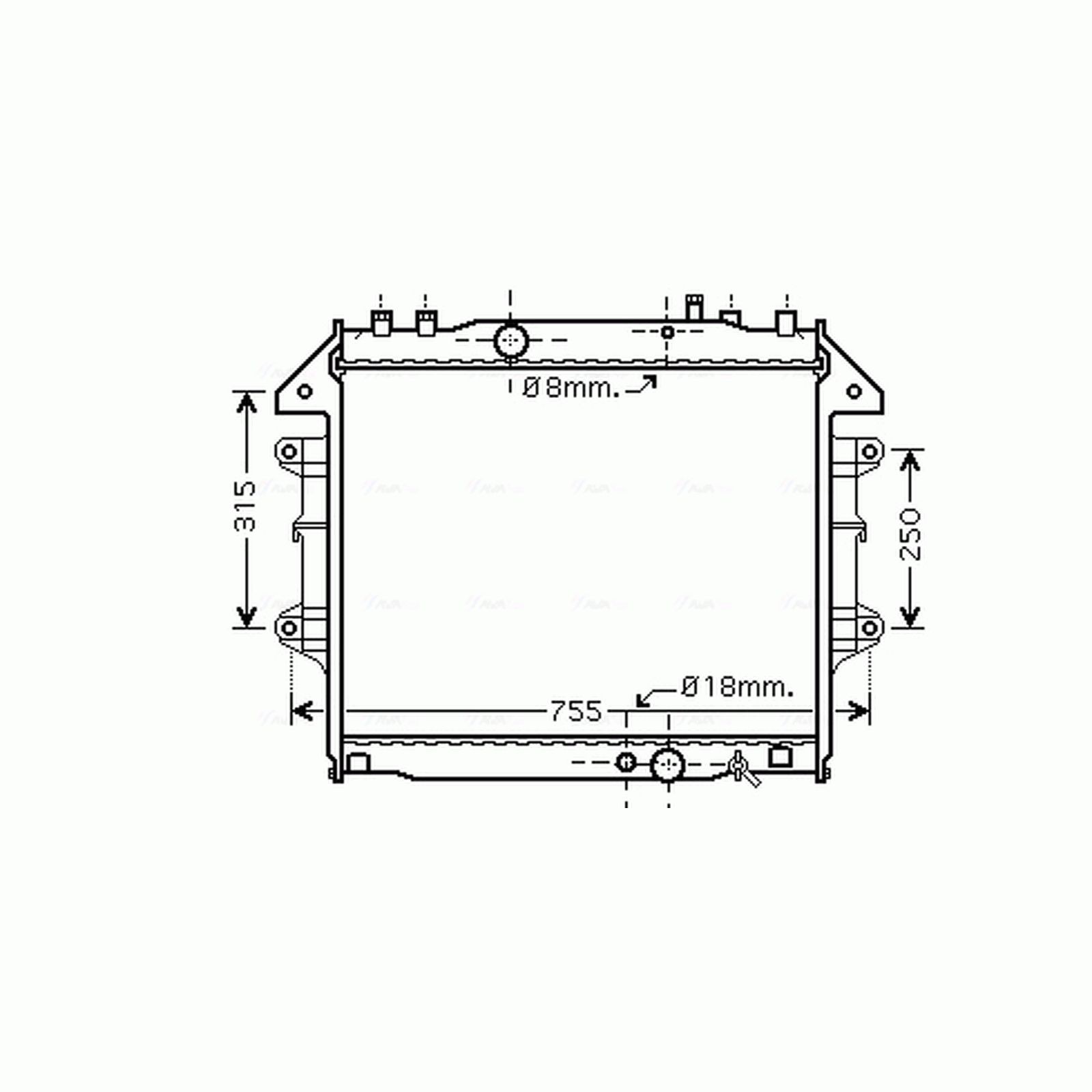 Radiator TO2432 AVA 164000L250