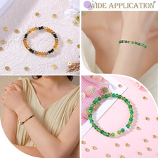 100Pcs 5Mm 18K Gold Plated Stainless Steel Flat round Spacer Beads for Jewelr...