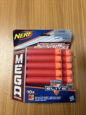 NERF N-Strike ELITE MEGA SERIES Darts 10 Pack Foam Soft Darts, NEW in package