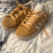 adidas Men s Yellow/White Low Top Lace-Up Ath...