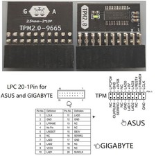 20-1 Pin 2 10P TPM2.0 Security Module for Gigabyte ASUS Platform Protection
