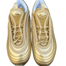 Nike Air Max 97 CJ0625-700 Metallic Gold White Women's Size 5.5 Excellent Cond
