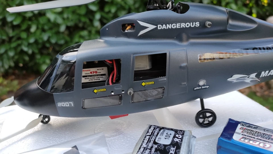 RTF E-Sky RC-Helicopter Marine Hubschrauber U.S Coast Guard, Fernsteuerung, Zub. - Bild 4 von 4