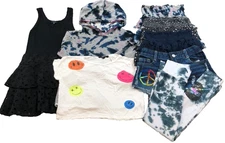 Flowers By Zoe FBZ Outfit Lot Girls Medium Dress Skirt Sweatshirt Shorts Shirt