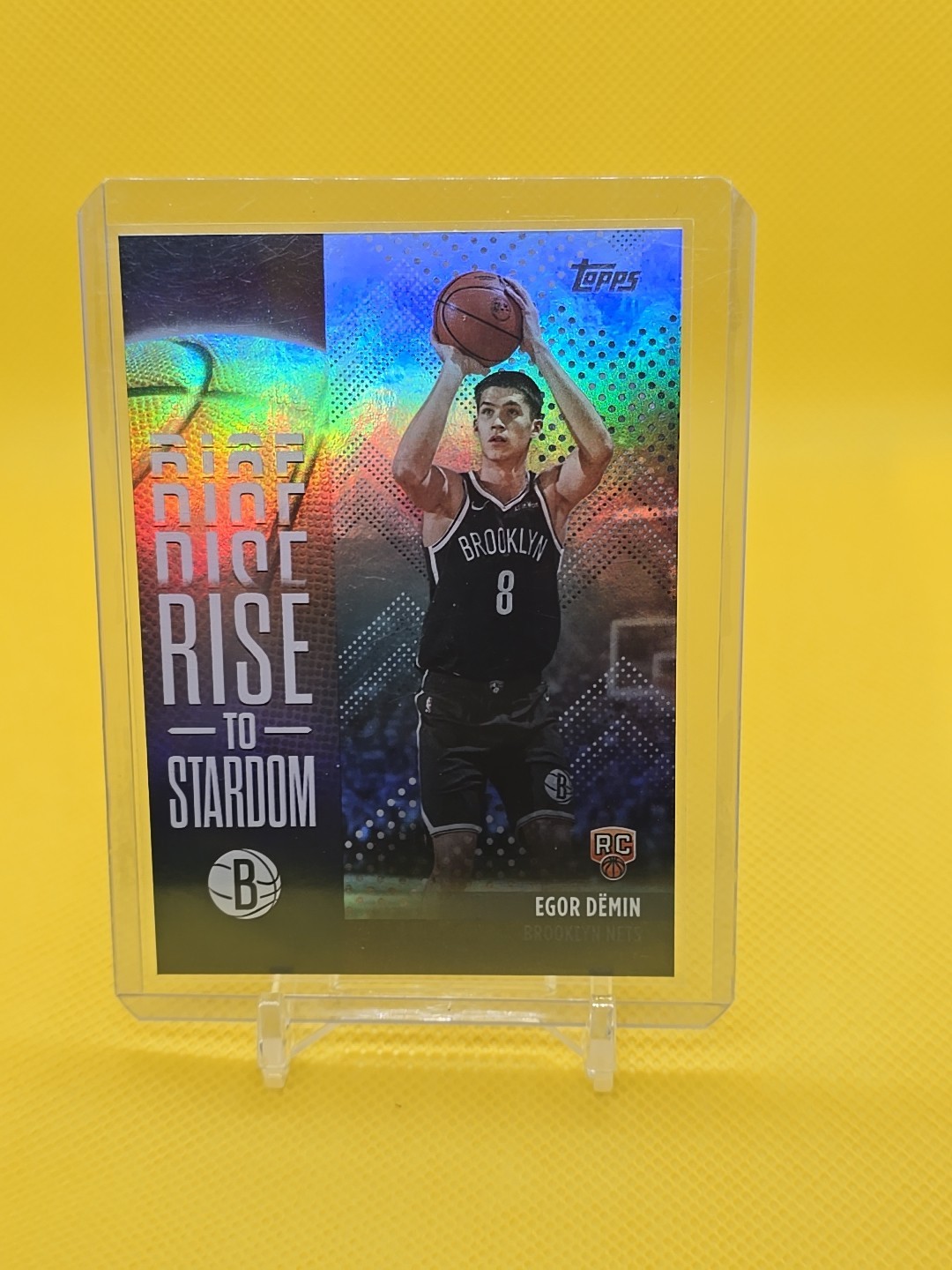 2025-26 Topps Basketball Egor Demin Rise To Stardom Holo #RTS-8 Brooklyn Nets 