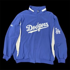 Majestic Los Angeles Dodgers Therma Base Jacket 4XL Royal Blue MLB - Read More