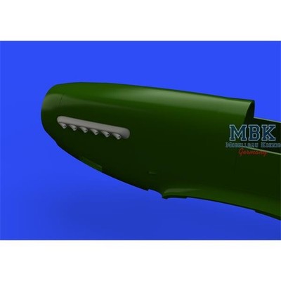 EDUARD ED648486 P-51D Mustang exhaust stacks w/ fairing 1/48
