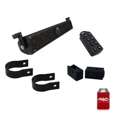 Wet Sounds Stealth 6 Ultra HD UTV Kit Slider bracket and Round 2" Tube clamp