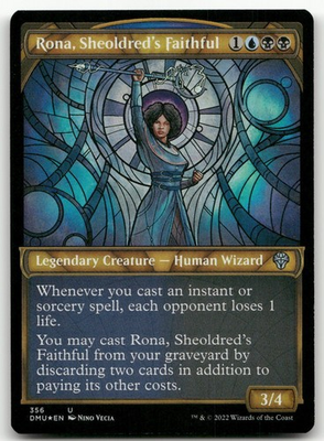 #ad Rona Sheoldred#x27;s Faithful Textured Foil #356 NM Dominaria United Magic MTG $2.49