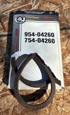 Cub Cadet Drive Belt 954-04260 754-04260 TWO-STAGE 21'' SNOW BLOWERS & MOWERS