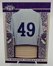 2025 Leaf Lumber Warren Cromartie Game Used Purple /5 MEM Montreal Expos