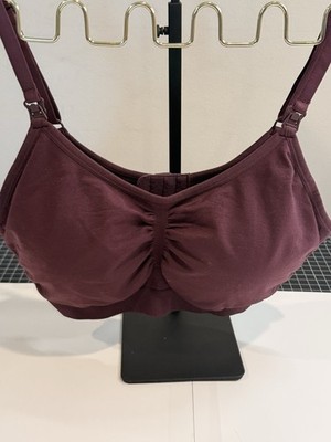 Under Control Maternity Women s Nursing Bra Wireless Adjustable Size XL/Wine