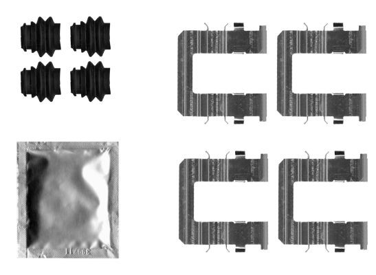 ZubehÖRsatz Scheibenbremsbelag Hinten Textar 82550700 FÜR KIA ZubehÖR KIT-image