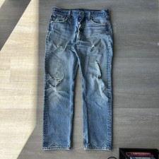 Vintage Levi  s 501 Button Fly Jeans Made in USA 30x29 Light Wash 1997 Button Fly