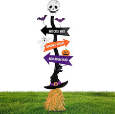 Halloween Yard Stakes Outdoor Decorations, 47.8 Halloween Yard Signs