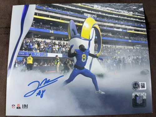 Los Angeles Rams Jared Verse #8 Autographed Signed 8X10 Photo Beckett COA