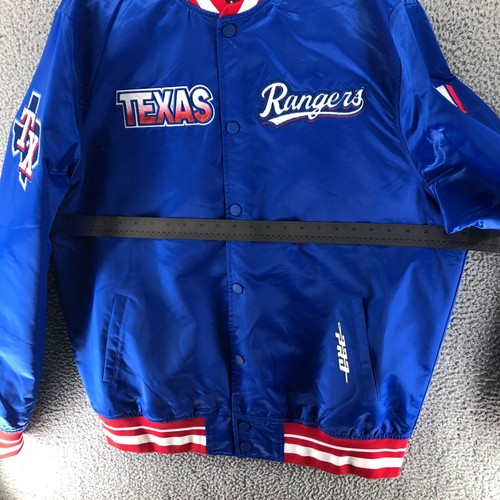 Texas Rangers Pro Standard Official Licensed MLB Blue Bomber Jacket Men's 2XL - Picture 8 of 15
