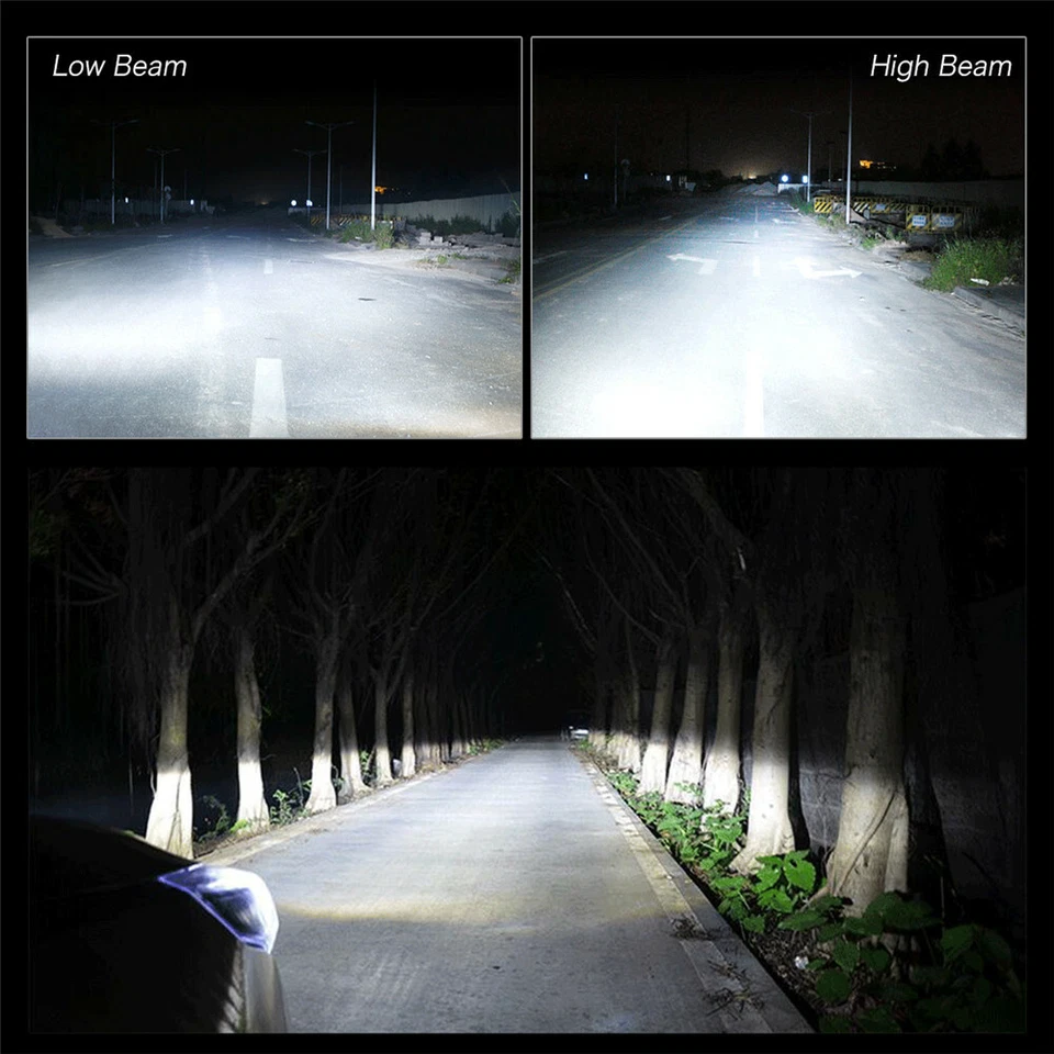 Luces LED blancas de haz alto bajo antiniebla para Ram 4000 2015 2016-2018 Foto 2 de 4