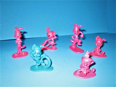 Vintage Animaniacs Warner Bros UK Weetos Cereal Toy Figures celluloid type pvc 