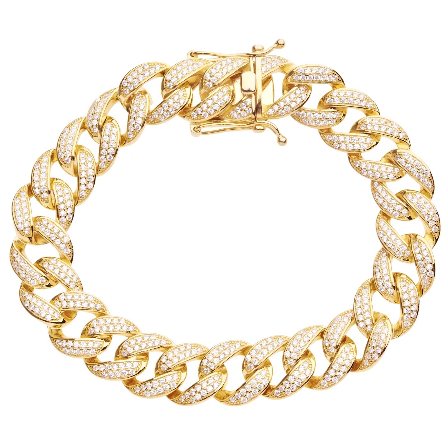 Нарукавная повязка премиум-класса из серебра 925 пробы - МАЙАМИ БОРДЮР 14 мм 92590₽