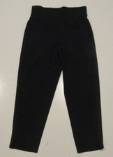 KIRKLAND SIGNATURE Womens Ladies' Ankle Pants Ribbed Details Black Sz Small NWT