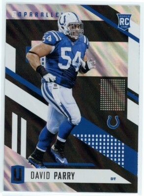 DAVID PARRY 2017 Panini Unparalleled Mega Moon Lava RC #65 Colts