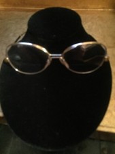 Vtg Luxottica Market  Heavy Gold  Aviator Eyeglass Frames -Italy -135