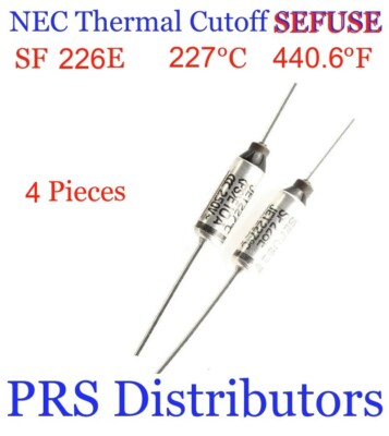 SF226E SEFUSE Cutoffs NEC Thermal Fuse 227°C 440.6°F 250V 10A New
